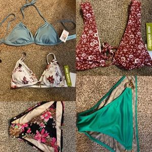 Bikini tops and bottoms size small